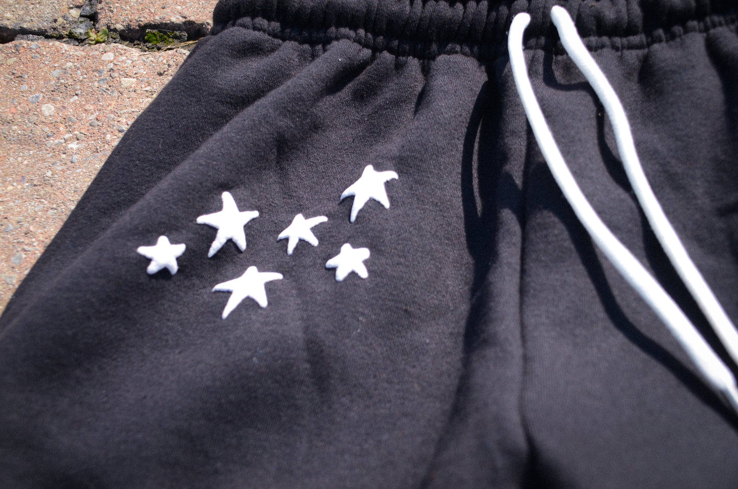 Black Dark Clouds Flared Sweat Pants